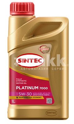 Масло моторное SINTEC PLATINUM 7000 синт 5W30 API SL/CF ACEA A5/B5 1л