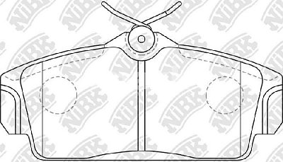 Колодки тормозные передние PN2230 NIBK