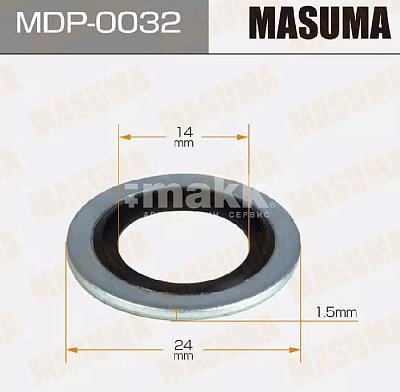 Прокладка пробки маслянного поддона Renault 14*24*1.5 MDP-0032 Masuma