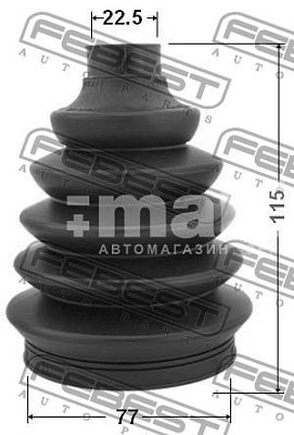 Пыльник ШРУСа Nissan,Renault 77X117X22.5 наружн. ком-кт 0217P-N16 Febest