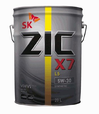 Масло моторное ZIC X7 LS 5W30 синтетическое 20л