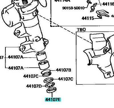 Сальник рулевой рейки Toyota CROWN #S13#, #S14#, HIACE #H5# 32*40*5  T1153 