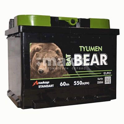 Аккумуляторная батарея 60 Ач  Tyumen BatBear о/п  24,2*17,5*19