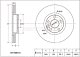 Диск тормозной передний Ford Focus / Mondeo / S-MAX ST-1500158 SAT (RN51001) "В"