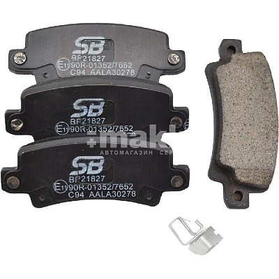 Колодки тормозные дисковые задние TOYOTA Corolla T12 EUR BP21827 SB NAGAMOCHI