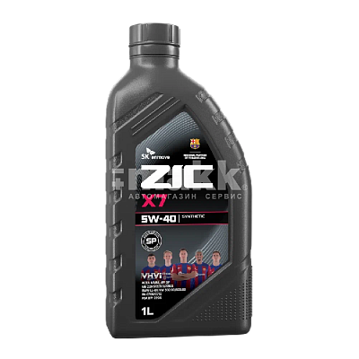 Масло моторное ZIC X7 5W40 синтетическое 1л