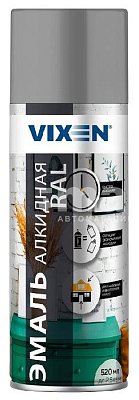 Краска-спрей VIXEN эмаль алкидная универсальная светло-серая 520мл (RAL7035) VX17035