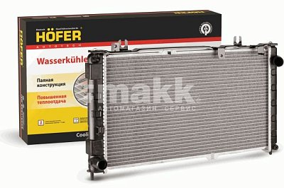 Радиатор охлаждения ВАЗ 2190, Datsun  MT, А/С паяный HF 708 437 Hofer