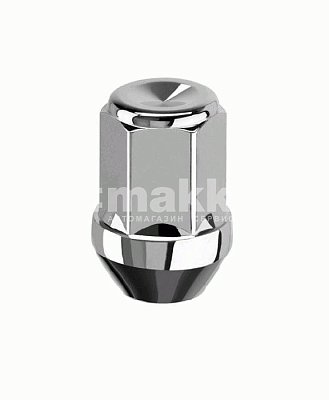 Гайка колесная конус M12*1,25RH 32мм ключ 21 закрытая хром (5шт/уп)