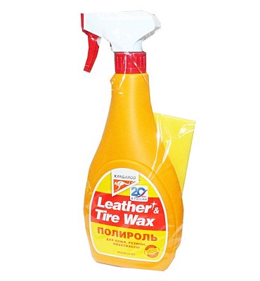 Полироль пластика Leather & Tire Wax, 500мл 330125