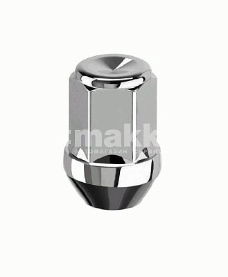 Гайка колесная конус M12*1,5RH 35мм ключ 19 закрытая хром (5шт/уп)