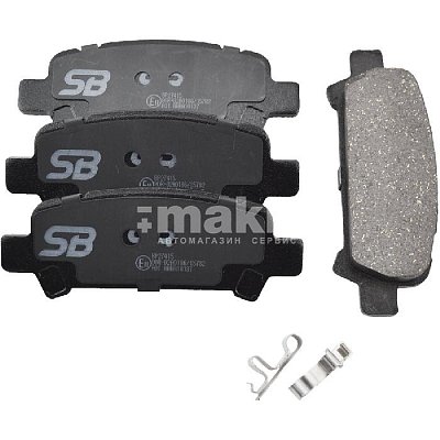 Колодки тормозные дисковые задние SUBARU Forester, Impreza GF8 GC8 GD Legacy BP27415 SB NAGAMOCHI