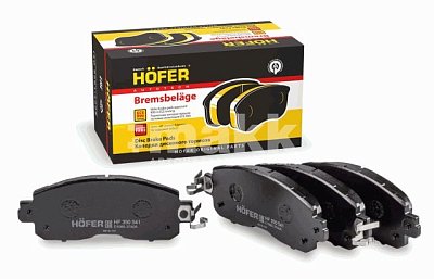 Колодки тормозные передние HF 350 541 HOFER