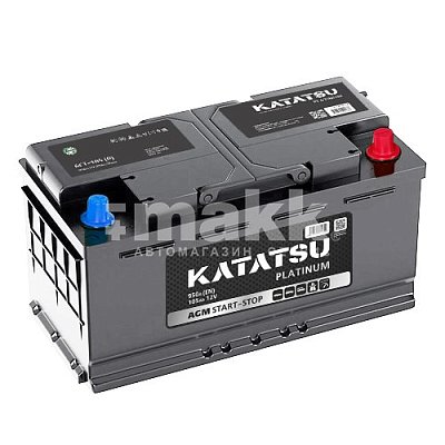 Аккумуляторная батарея 105 Ач KATATSU ARCTIC PLATINUM AGM о/п 39,3*17,5*19