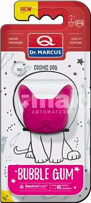 Ароматизатор на дефлектор COSMIC DOG Bubble Gum 15г DM987box