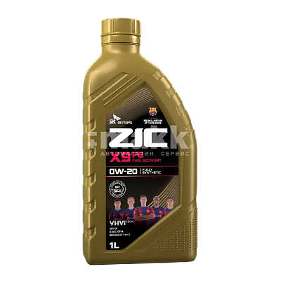 Масло моторное ZIC X9 FE 0W20 синтетическое 1л