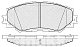 Колодки тормозные передние TOYOTA Corolla,Rumion,Auris, Allion, Wish, Voxy BP21524 SB NAGAMOCHI