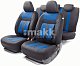 Чехлы автомоб. CUSHION COMFORT эко-хлопок 15 пред 4 мол чёрн/синие AIRBAG  CUS-1505 BK/BL