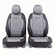 Чехлы автомоб. SOFT хлопок передний ряд 4 предм чёрн/серые AIRBAG SFT-0405 BK/D.GY
