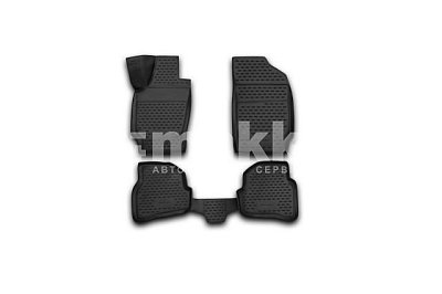 Коврики в салон Volkswagen Polo 2010+ сед. черный 3D Novline (к-т 4шт) NLC.3D.51.30.210k