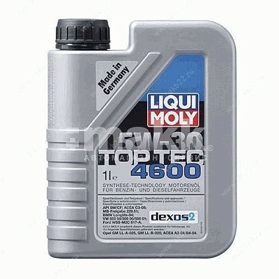 Масло моторное LIQUI MOLY Top Tec 4600 5W30 синт. 1 л 2315 