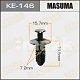 Клипса пластм. крепежная KE-146 Европа Masuma