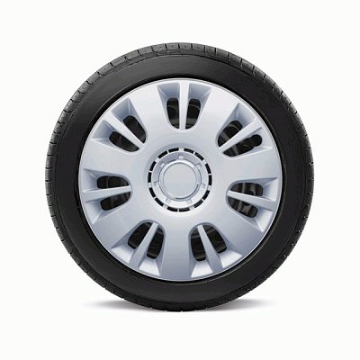 Колпаки Autoprofi  пластик регулир обод к-т 4пр металлик 14"(350мм) 4шт/уп WC-1150 SILVER (14)