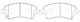 Колодки тормозные передние TOYOTA Corolla T120 Европа BP21224 SB NAGAMOCHI