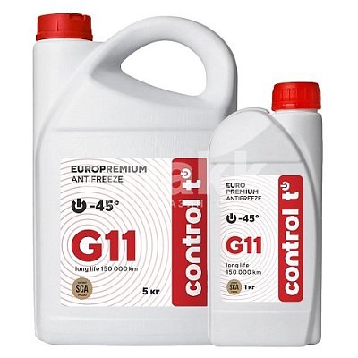 Антифриз  Control T Europremium  G11 красный  5кг  АКЦИЯ 5+1