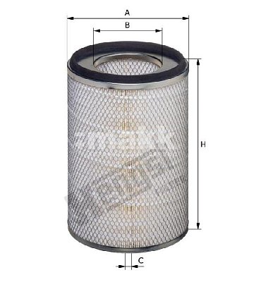 Фильтр воздушный Hengst E570L (C 24 719) CASE IH, CATERPILLAR основной E570L, вторичный E570LS