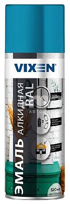 Краска-спрей VIXEN эмаль алкидная универсальная голубая 520мл (RAL5012) VX15012